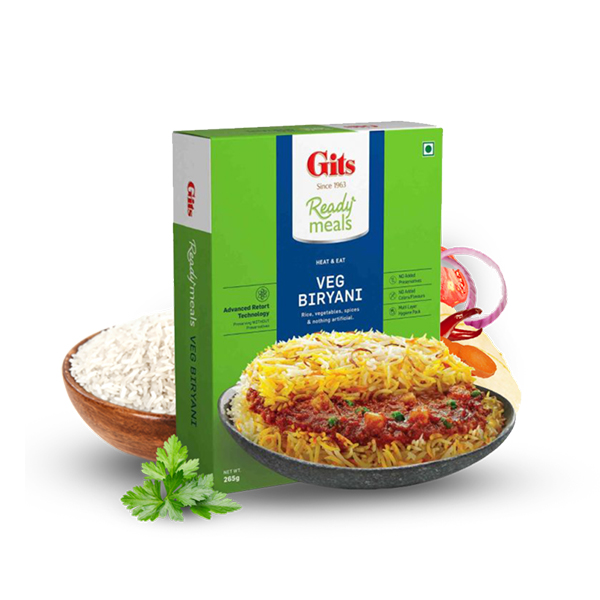 Veg Biryani - Pack of 3 @RS.435 - Gits Food